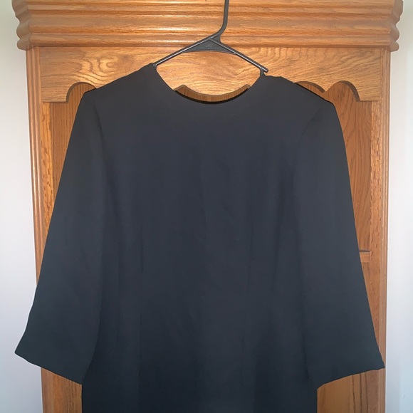 Liz Claiborne 8P black long sleeve dress - Picture 5 of 8